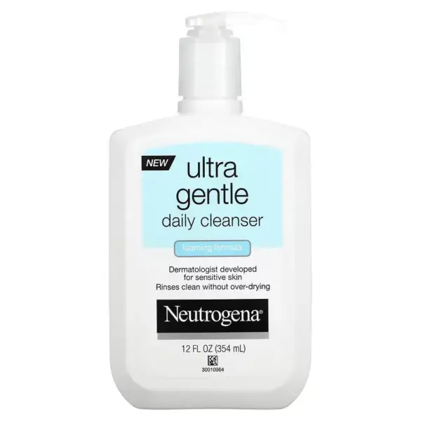 Neutrogena Ultra Gentle Gel Limpiador Facial – Piel Sensible y Limpieza Profunda 354 ml