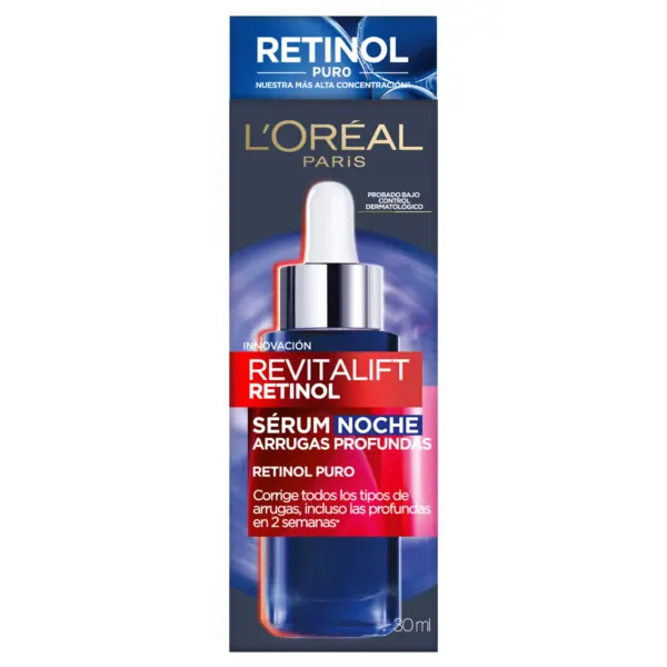 L’Oréal Revitalift Sérum Nocturno con Retinol Puro – Antiarrugas y Renovador 30 ml