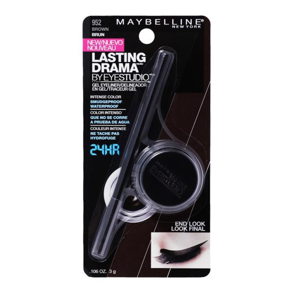 Maybelline Eye Studio Gel Liner – Delineador en Gel de Alta Precisión y Larga Duración