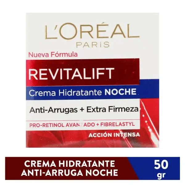 L’Oréal Revitalift Noche – Crema Antiedad con Pro-Retinol y Elastina 50 g