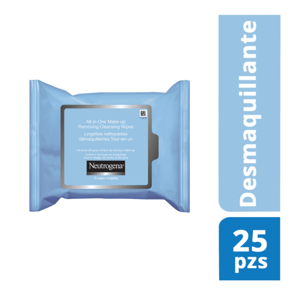 Neutrogena Toallitas Desmaquillantes de Ojos – Eye Makeup Remover Wipes 25 Unidades