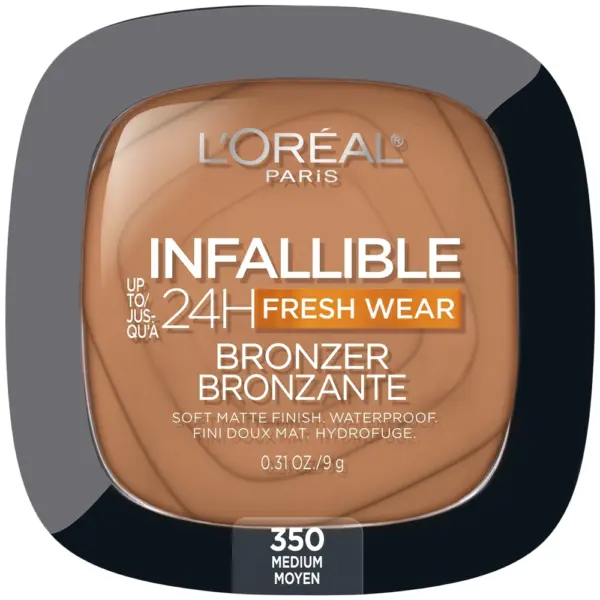 L’Oréal Infallible Fresh Wear Bronzer – Polvo Bronceador de Larga Duración y Acabado Natural