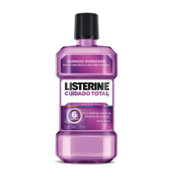 LISTERINE® Cuidado Total – Enjuague Bucal 6 Beneficios 250 ml