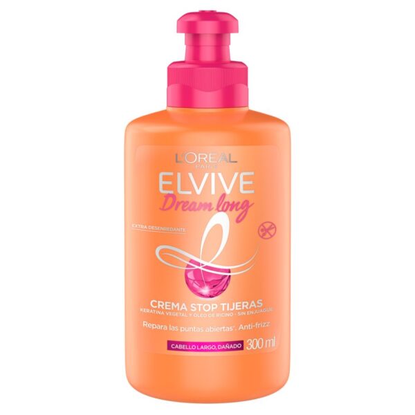L’Oréal Elvive Dream Long – Crema para Peinar Reparadora con Keratina Vegetal 300 ml