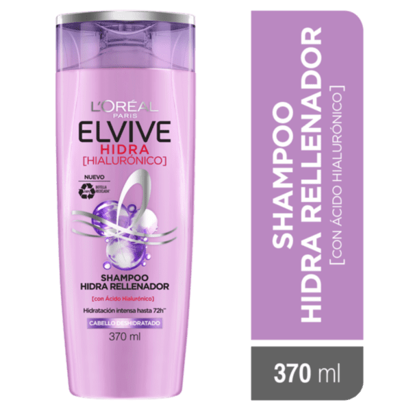 L’Oréal Elvive Hidra Hialurónico – Shampoo Hidratante con Ácido Hialurónico para Cabello Deshidratado