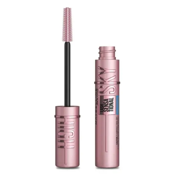 Maybelline Lash Sensational Sky High – Máscara de Pestañas Tono Very Black, Longitud y Volumen Extremo