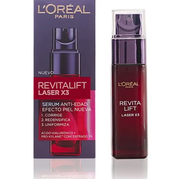 L’Oréal Revitalift Laser X3 Sérum Antiedad – Corrección Intensiva de Arrugas y Firmeza 30 ml