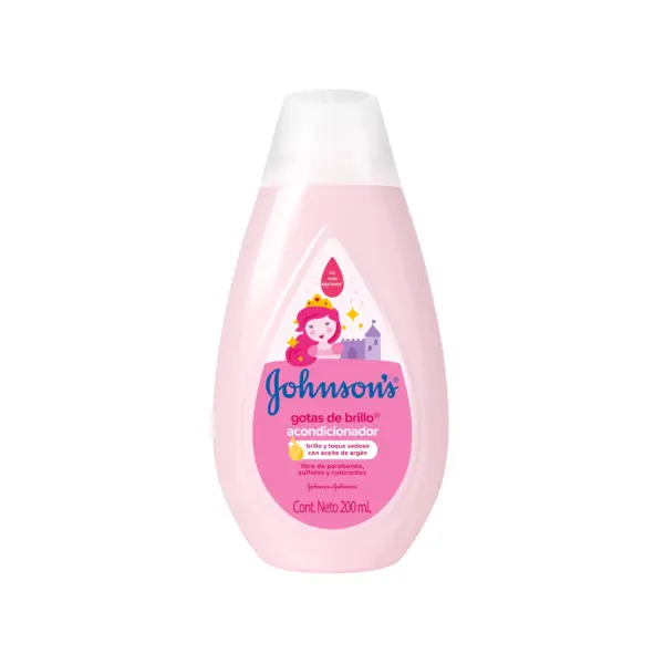 Acondicionador Johnson’s Gotas de Brillo 200 ml – Con Aceite de Argán