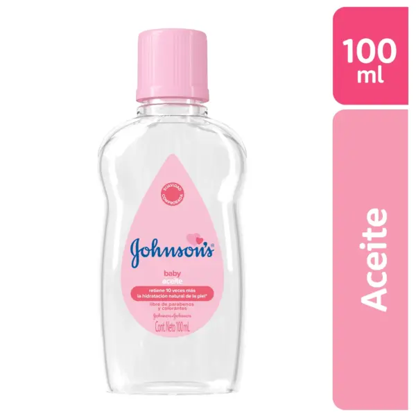 Aceite Johnson’s Baby 100 ml – Hidratación Intensa para Piel Delicada