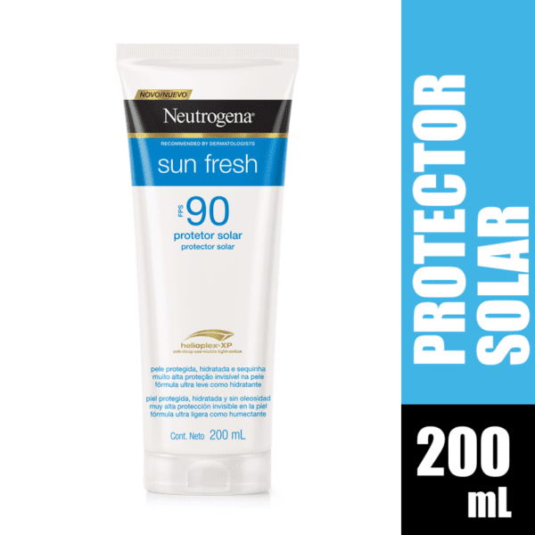 Neutrogena Sun Fresh Protector Solar FPS 90 – Textura Ultra Ligera y Toque Seco 200 ml