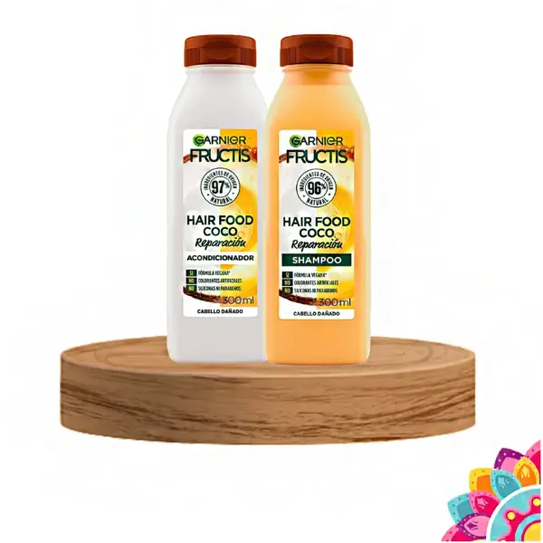 Set Garnier Fructis Hair Food Coco – Shampoo y Acondicionador para Hidratación Intensa