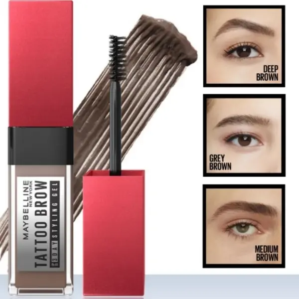 Maybelline Tattoo Brow 3D Gel – Gel Voluminizador para Cejas con Efecto de Tatuaje
