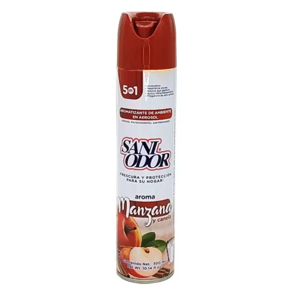 Aromatizante SaniOdor 5 en 1 – Aroma Manzana y Canela 300 ml